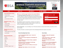 Tablet Screenshot of beveragestandardsassociation.co.uk